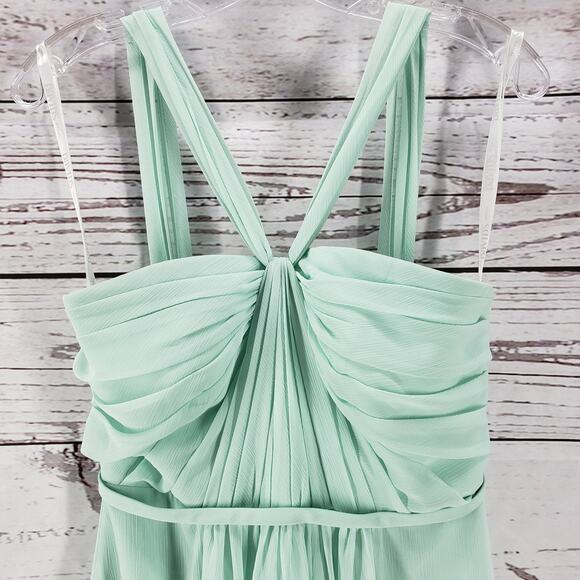 David's Bridal  Women's Mint Green Bridesmaid Dress Size 6 - Picture 7 of 14
